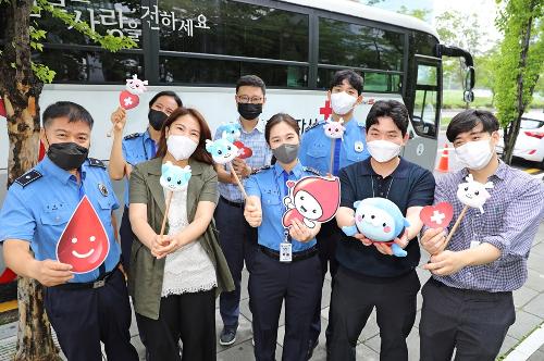 중부해경청-인천항만공사, 사랑나눔 헌혈 실시(22.08.03.) 사진1