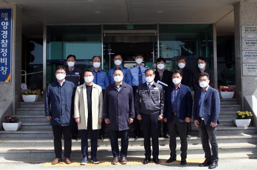 서부정비창 신축 관련, 김원이 국회의원 해양경찰정비창 방문(21.03.31) 사진1