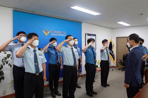 제68주년 해양경찰의 날 기념 표창수여식(21.09.10) 사진1