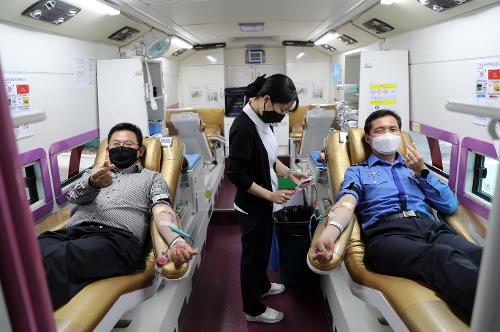남해해경청, 부족한 혈액 수급 위해 헌혈운동 동참 사진1