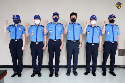 (220603)통영해양경찰서 훈련교관 착모식 개최 사진1