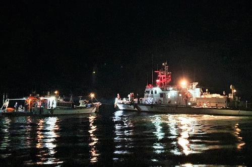 야간 불시 채낚기 어선 화재선박 대응 훈련 (7.7) 사진1