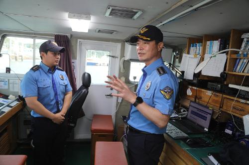 250707 보령해경, 이근영 서장 지휘관 경비함정 현장점검 해상 즉응태세 당부 사진2