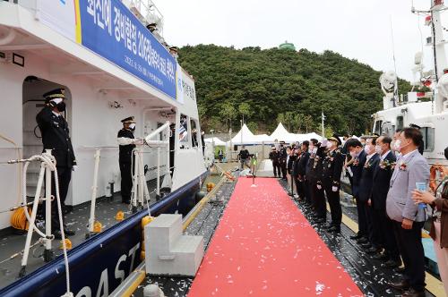 220829 최신예 경비함정 206정 취역식 사진7