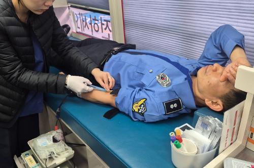 부안해경, 동절기 생명나눔 헌혈 캠페인 동참