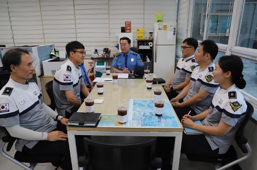 추석 연휴 전 명지파출소 현장 점검(2023.9.26.) 사진1