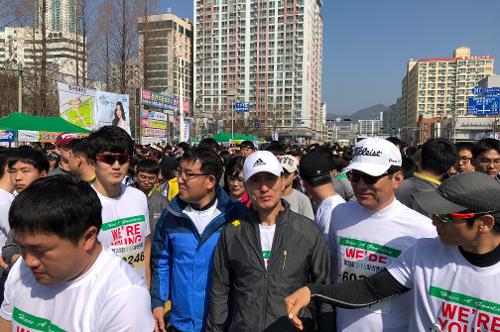  창원해양경찰서 의경과 함께하는 마라톤 대회 참석 (2018.03.25) 2