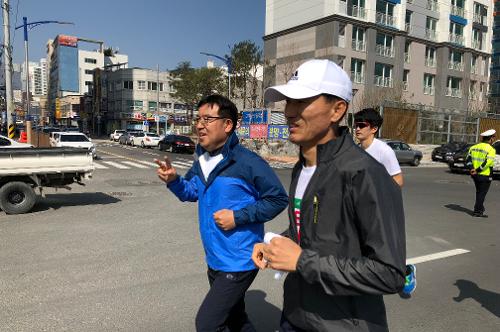  창원해양경찰서 의경과 함께하는 마라톤 대회 참석 (2018.03.25) 3