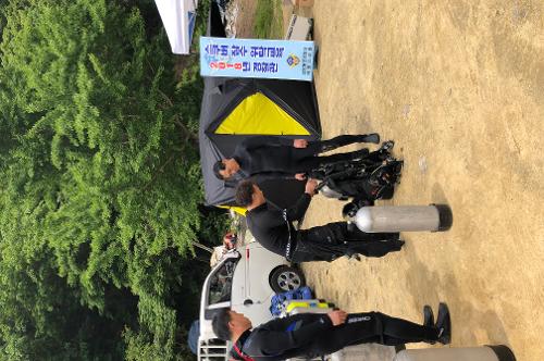 창원해경서장과 직원들 함께 바다다이빙 실습 (2018.05.25) 3