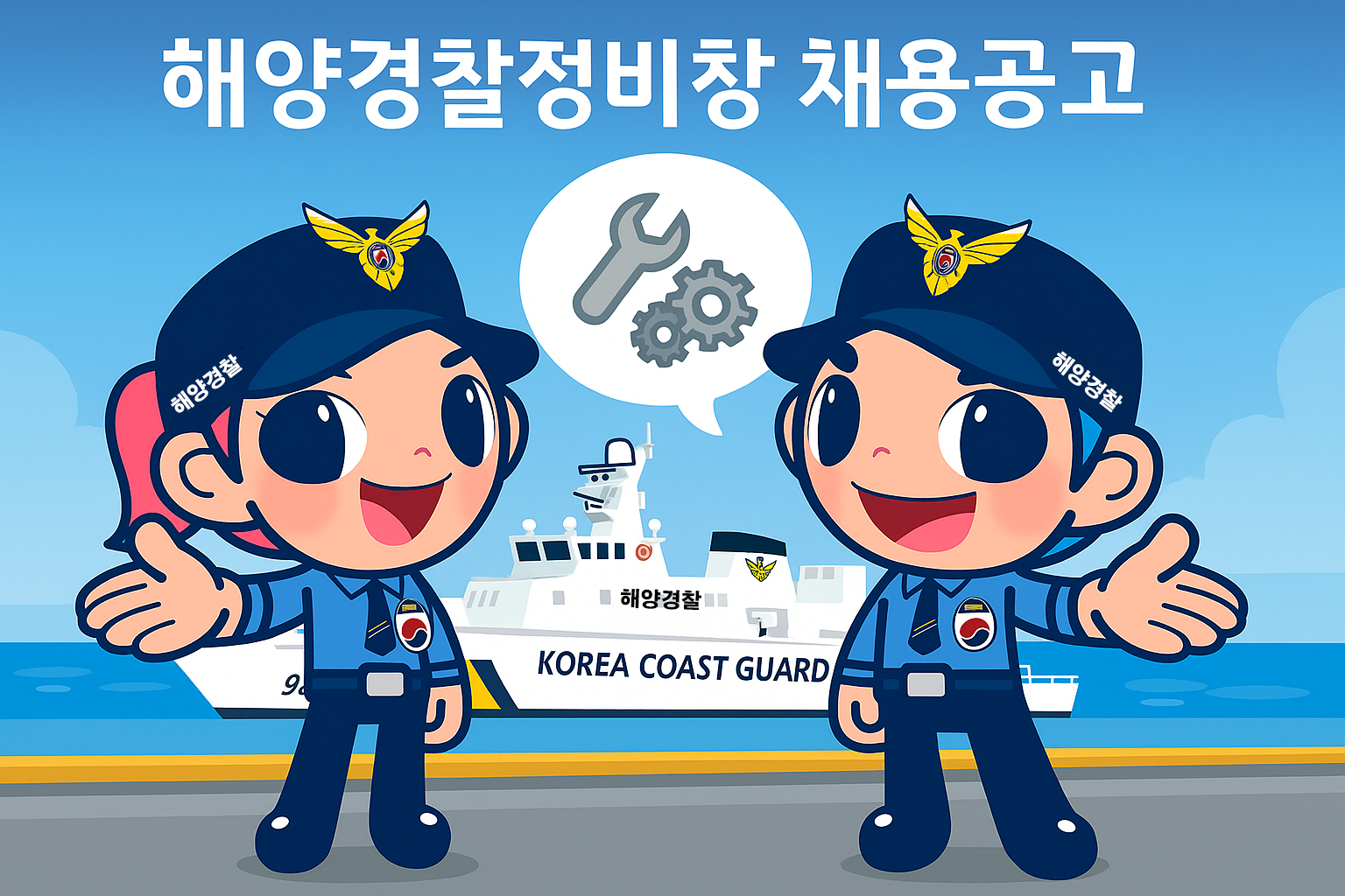 해양경찰정비창 일반직공무원 채용공고