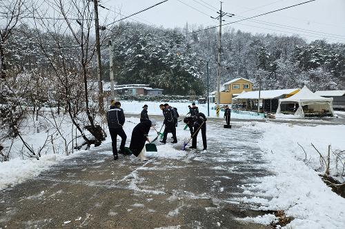 (2023.02.15.) 동해해경청 청사 및 인근 제설작업 실시 사진5