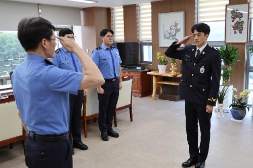 (23.07.17.) 신임경찰관 전입신고식 사진1