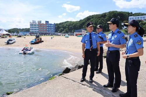 (23.07.27.) 집중호우 및 극성수기 연안해역 현장점검 사진1