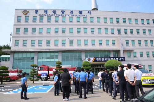 250619 동해해경, 청사 화재 발생 대비 소방서와 합동 청사 자체 소방훈련 실시 사진3