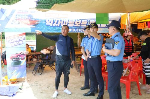 250808 김환경 동해해경서장, 폭염 속 수상레저사업장 안전점검 실시 사진1