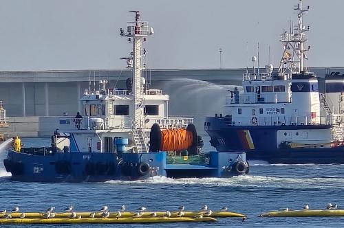 251113 동해해경 케미컬 운반선 황산유출·화재 대응 합동훈련 실시 2