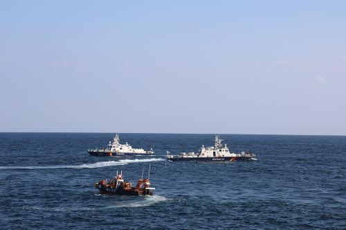 251114 동해해경, 묵호항 해상에서 항만방호·대테러 합동훈련 실시 4