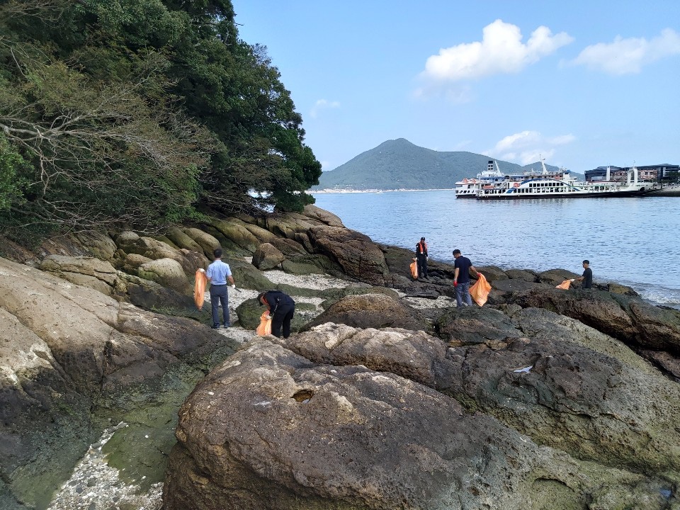 완도해경, 천연기념물 제 28호 주도 섬 연안정화의 날 행사 가져