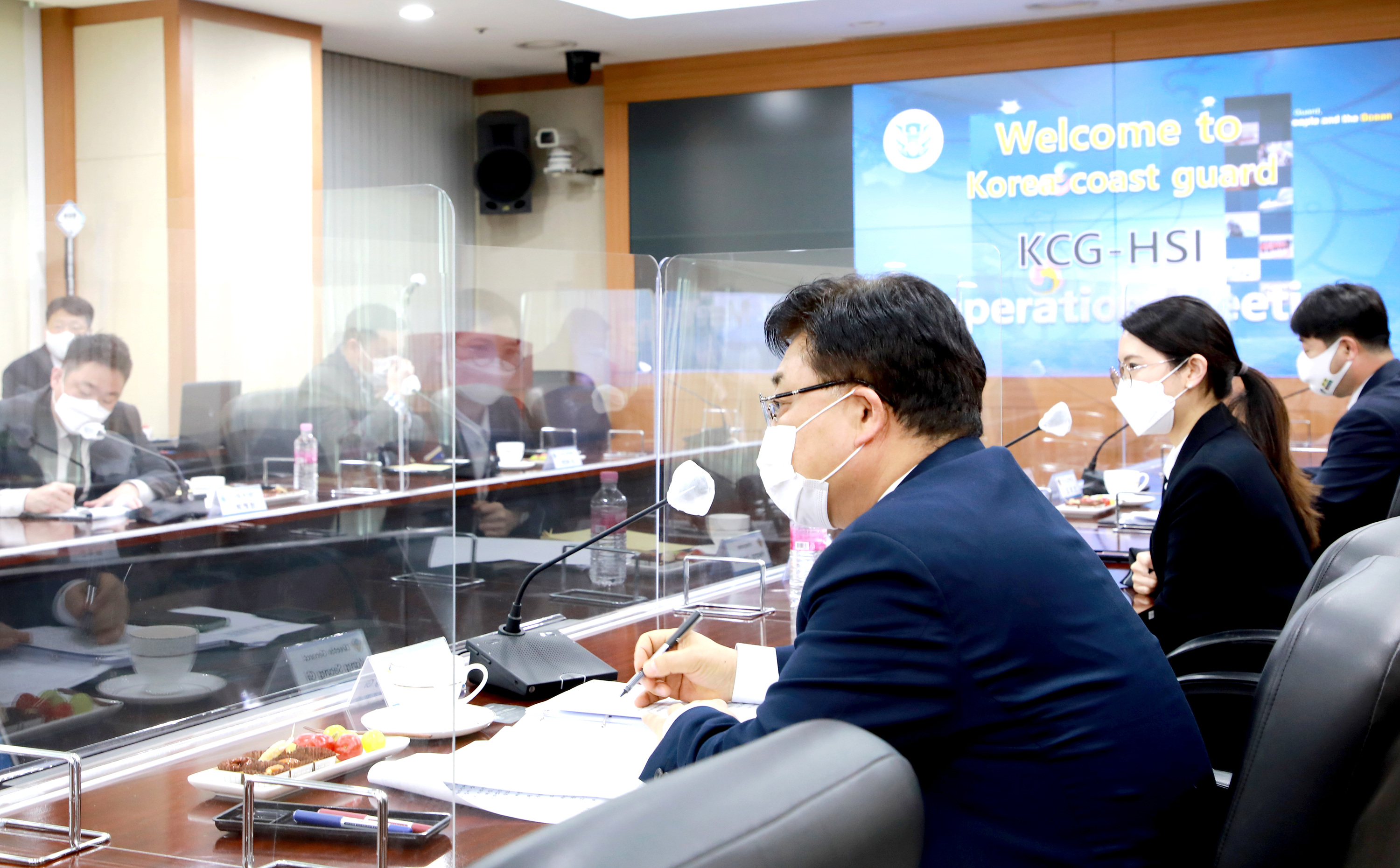 미국 국토안보수사국, 해양경찰청 방문 업무협의