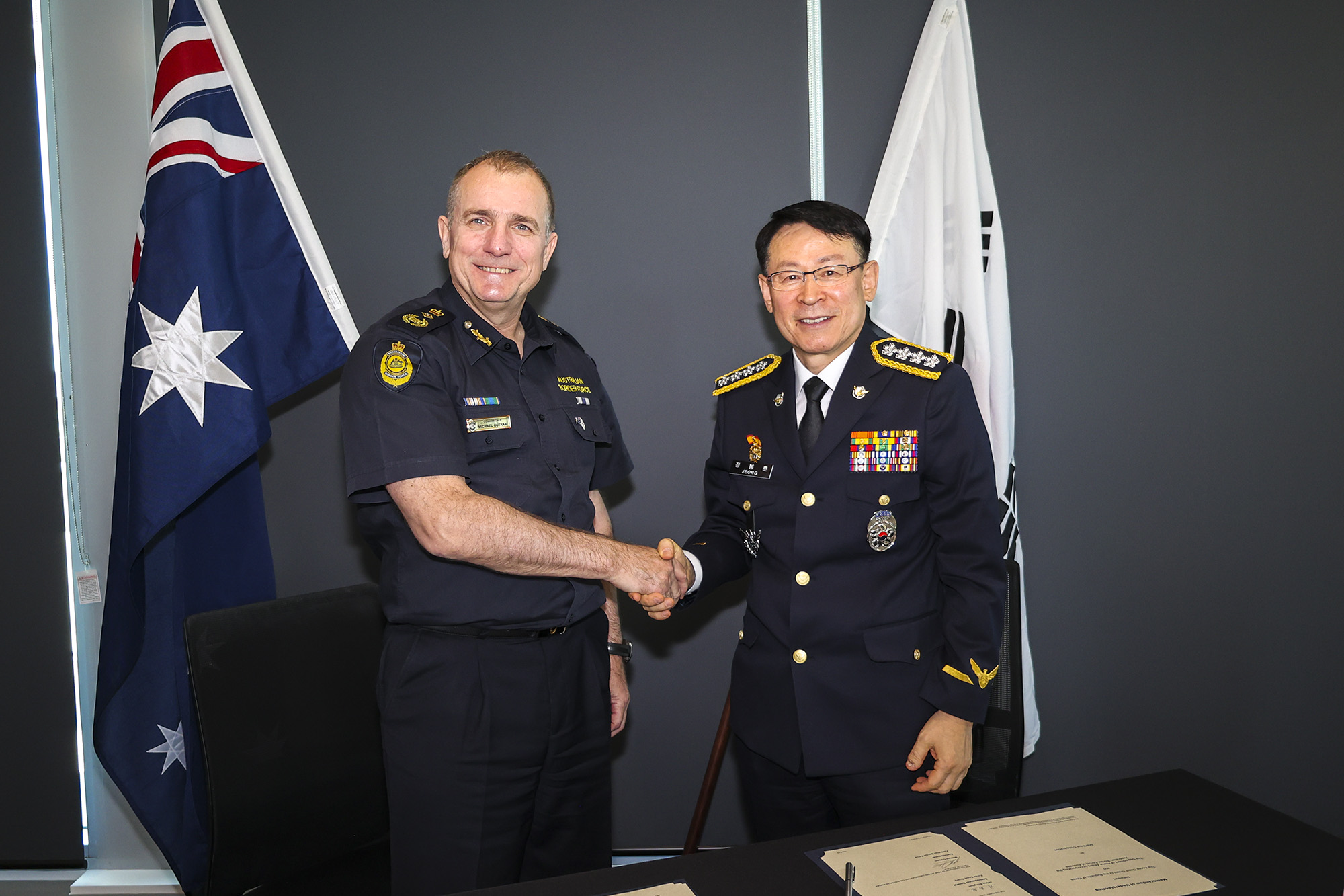 해양경찰청-호주 국경보호부, 해양안보 협력 양해각서 체결