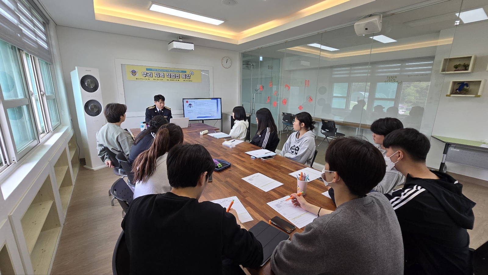 240501 태안해경, 부석고등학교 방문 진로 특강 실시