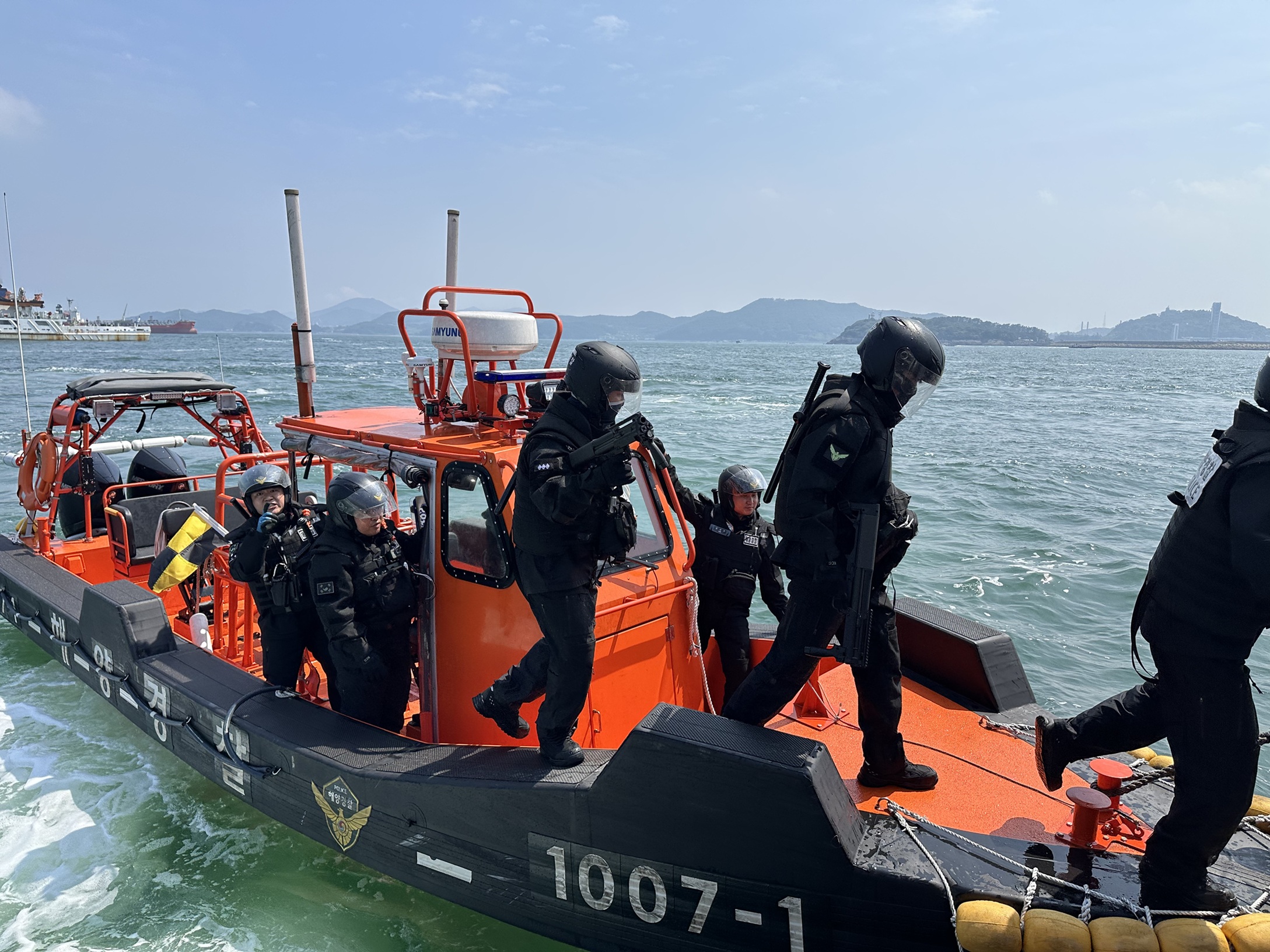 여수·광양항 항만방호 및 대테러 합동 훈련 사진