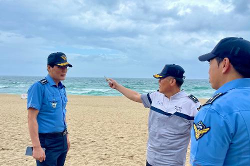 (26.08.08.) 강릉해양경찰서장, 주말 비지정해변 현장점검 1