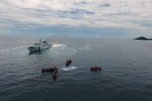 (200815) 광복 75주년, 서해바다 위 태극기 펼쳐 해양영토 수호 의지 다져 1