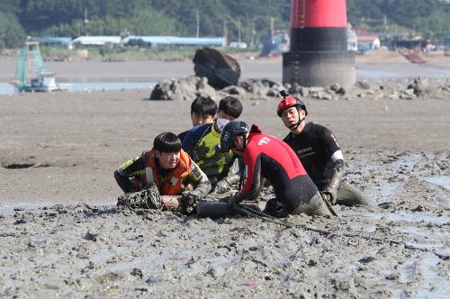 220826 갯벌 고립자 구조 훈련  3