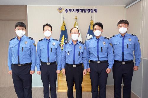 22년 1차 채용 간부경채 중부해경청 관서실습 신고식(22.10.31.) 1