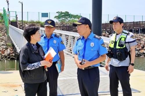 김병로 중부해경청장, 집중호우 대비 안전관리 현황 점검(23.7.20.) 사진2