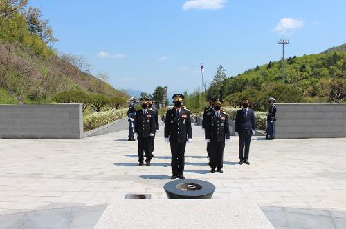 2020년 해양경찰교육원 참배 사진1