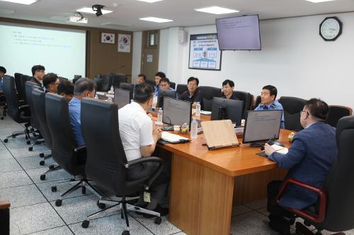 장비기술국장, 해양경찰부산정비창 태풍대비 현장 점검 1