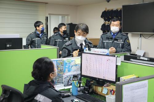 김해철 목포해경서장, 관내 파출소 치안현장 점검(23.2.3) 사진1