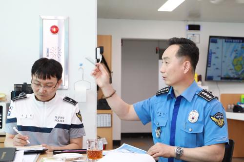 260811 최원식 목포해경서장, 암태파출소 치안현장 점검 1
