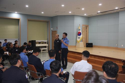김홍희 남해지방청장 통영해양경찰서 소통간담회 2