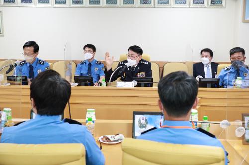 정봉훈 해경청장 남해해경청 경찰관 소통 간담회 1
