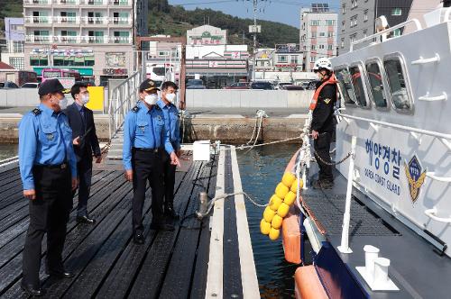 거제 동부해역, 연안구조정 현장 지도점검 사진1