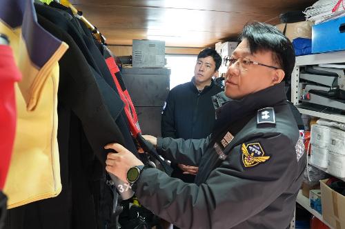 장인식 남해해경청장, 해양사고 대비태세 현장 점검 나서 사진2
