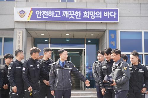 하만식 청장, 창원구조대, 마산파출소, 마산항VTS 현장 점검