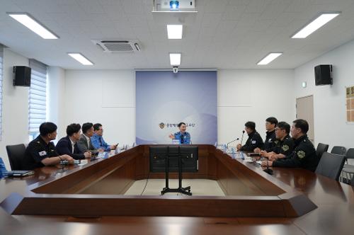 남해해경청장 중특단 현장 점검 1