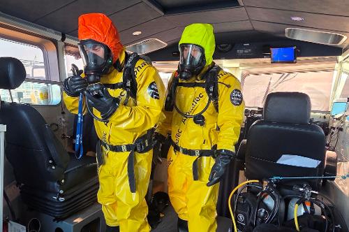 해상 화학사고 대비 장비점검·훈련 2