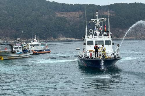 (251216) 동절기 선박 화재 대응 합동훈련