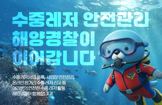 수중레저 안전관리 해양경찰이 이어갑니다.