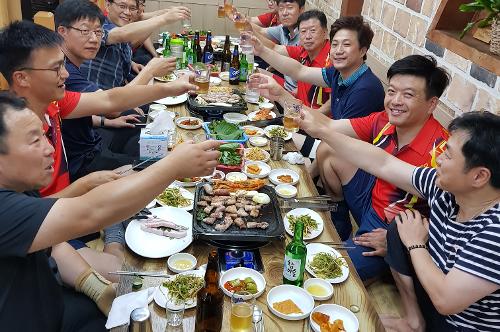 월례대회후 소통의 한마당(탁구동호회)  사진1