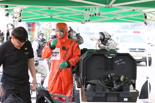 속초해경 해상화학사고 대응 합동훈련 실시 8