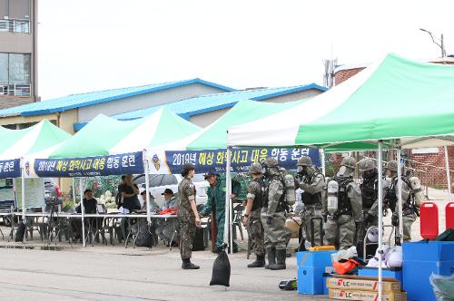 속초해경 해상화학사고 대응 합동훈련 실시 4