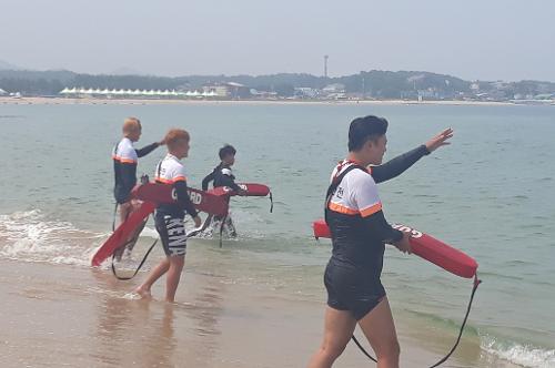 해수욕장 수상안전요원-해경 합동훈련(삼포, 설악, 낙산, 하조대, 주문진) 2