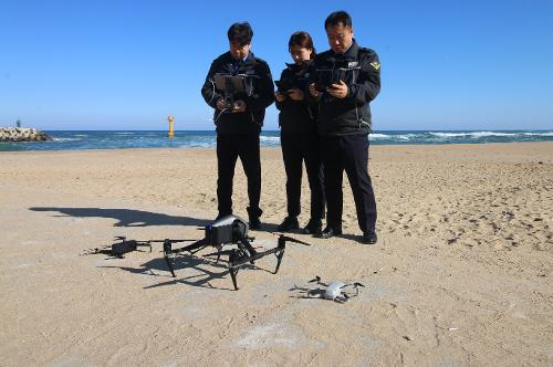 속초해경, 해양재난대응 드론팀 본격 운영 4