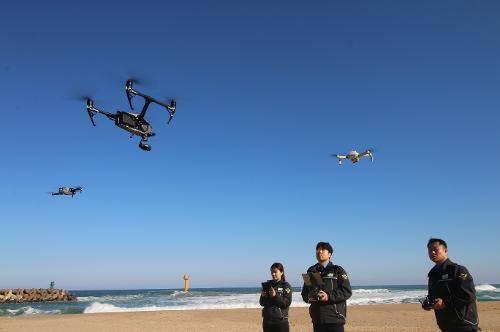 속초해경, 해양재난대응 드론팀 본격 운영 5